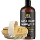 Anti Cellulite Massage Oil and Firm Dry Brush Kit | Collagen & Stem Cell Skin Tightening Kit | Radiant Body Care Kit for Women by M3 Infinity Warehouse