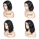 ISEE Human Hair Lace Front Wigs Short Bob Wigs Body Wave Human Hair Wigs For Black Women Lace Front Bob Wigs Pre Plucked Hairline 12 Inch… ISEE Store