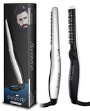 Beard Straightener Comb for Men,Hair Hot Comb,Quick Electric Heated Beard Brush Styler,Travel Portable Styling Comb Beard Iron, Multifunctional Straightening Brush DDONG