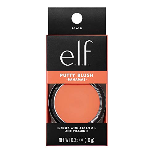 e.l.f. Cosmetics Putty Blush, Velvety & Lightweight, Highly Pigmented, Bahamas, 0.35 Oz (9.9g), 0.35 ounces e.l.f.