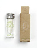 Organic Silk Floss in Glass Jar with Tea Tree and Peppermint essential oils - PLASTIC FREE- 30 m / 33 yds - by Lucky Teeth (1 Pack) Lucky Teeth