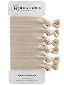 Cyndibands Match Your Hair Color Elastic Knotted Ribbon Ponytail Holders - 6 Count (Ash Blonde) Cyndibands