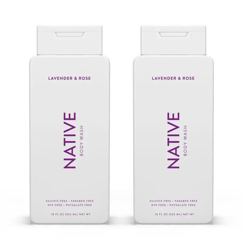 Native Body Wash Contains Naturally Derived Ingredients | For Women & Men, Sulfate, Paraben, & Dye Free Leaving Skin Soft and Hydrated | Eucalyptus & Mint 18 oz - 2 Pk Infinity Warehouse