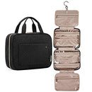 BAGSMART Large Toiletry Bag Travel Bag with Hanging Hook, Water-resistant Makeup Cosmetic Bag Travel Organizer for Accessories, Shampoo, Full Sized Container, Toiletries BAGSMART