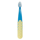 RADIUS Totz Plus Brush Kids Toothbrush Silky Soft BPA Free ADA Accepted Designed for Delicate Teeth & Gums for Children 3 Years & Up - BlueYellow - Pack of 1 RADIUS