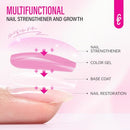 Nail Strengthener for Women: 8 in 1 Dusty Rose Nail Hardener Extra Strong and Growth - Nail Polish Hardener for Weak and Damaged Nails 15ml Infinity Warehouse