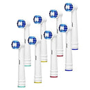 Replacement Toothbrush Heads Compatible with Oral B Braun,8 Pack Professional Electric Toothbrush Heads Brush Heads Refill for Oral-B 7000/Pro 1000/9600/ 500/3000/8000 Voguish