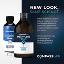 Methylene Blue Pharmaceutical Grade, USP Grade, Third-Party Tested Brain Health Dietary Supplement for Humans, No Formaldehyde, Made in USA (1% 237ml Bottle) Infinity Warehouse