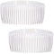 Camila Paris CP2911 French Side Combs Large 2 Pack Curved, Clear Flexible Durable Cellulose Hair Combs, Strong Hold Grip Hair Clips for Women, No Slip Styling Girls Hair Accessories, Made in France Camila