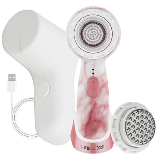 Michael Todd Beauty Soniclear Petite – Facial Cleansing Brush System - 3-Speed Powered Exfoliating Face Brush MICHAEL TODD BEAUTY