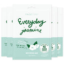 FaceTory Everyday Jasmine Moisturizing Mask With No Harsh Chemicals - Moisturizing, Calming, and Balancing (Pack of 5) FACETORY Store