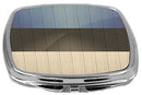 Rikki Knight Compact Mirror on Distressed Wood Design, Estonia Flag, 3 Ounce Rikki Knight