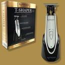 Trimmer for Men by SUPREME TRIMMER Professional Barber Hair Clipper Mustache Beard Groomer Cordless Travel Trimmer - ST5200 Silver T-Shaper Li Supreme Trimmer