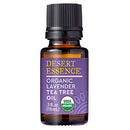 Desert Essence Essential Oil - Lavender Tea Tree Oil - 0.6 Fl Ounce - Relaxing Aromatherapy - Soothes and Calms Skin - Freshens Laundry - House Cleanser - Relaxing - Vegan - USDA Certified Desert Essence