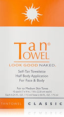 Tan Towel Self Tan Towelette Classic 10 Count Tan Towel