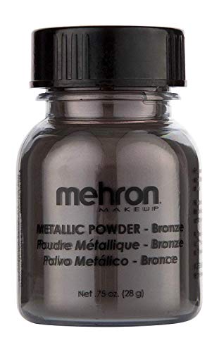 Mehron Makeup Metallic Powder (.75 oz) Bronze) Mehron