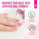 Nail Strengthener for Women: 8 in 1 Dusty Rose Nail Hardener Extra Strong and Growth - Nail Polish Hardener for Weak and Damaged Nails 15ml Infinity Warehouse
