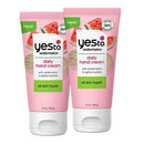 Yes To Watermelon I Daily Hand Cream 3 Oz 2 Pack I I Hydrate Refresh I Watermelon Extract I Vegan I 95 Natural Ingredients, All Skin Types Yes To