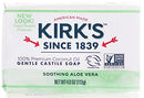 Kirk's Original Coco Castile Bar Soap Soothing Aloe Vera 4 Ounces (1 Pack) Kirk's