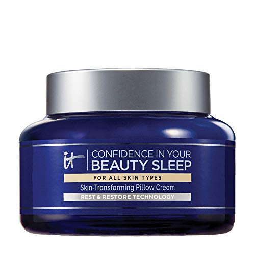 IT Cosmetics Confidence in Your Beauty Sleep - Anti-Aging Night Cream - Visibly Improves Fine Lines, Wrinkles, Dryness, Dullness & Loss of Firmness - With Hyaluronic Acid - 4.06 fl oz It Cosmetics Store