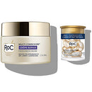 RoC Crepe Repair Anti Aging Daily Face Moisturizer & Neck Firming Cream (1.7 oz) + RoC Retinol Wrinkle Smoothing Capsules (7 CT), Skin Care Treatment RoC
