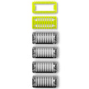 Guide Comb Body Skin For Philips OneBlade & One Blade Pro Qp2520 Qp2530 Qp2620 Qp2630 Qp6510 Qp6520 Face Hair Clippers Beard Trimmer Replacement Pack Kit Yinke