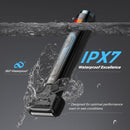 Back Shaver for Men, Ultra-Wide 2" T-Shaped Head, Travel Case, LED 4 in 1 Mens Back Shaver Rechargeable with Long Handle, Safety Lock, IPX7, Multi-Functional Back Trimmer for Men, (Flat Black) Infinity Warehouse