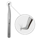 LASHVIEW LT02 Application Tweezers for Individual and 3D 6D Volume Mink Eyelash Extensions Curved Point Tweezers Professional Stainless Steel Precision Tweezers (LT02) LASHVIEW