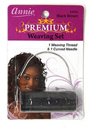 Annie Black Brown Premium Weaving Set 1 Weaving Thread 1 Curved Needle 48442 Annie
