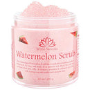 Watermelon Scrub, Exfoliating Bath Body Scrub, Gently Exfoliating Face Scrub for Women with Dead Sea Salt, Shea Butter, Vitamin E and Organic Oils, Cleansing and Nourishing Properties, 10 oz White Naturals