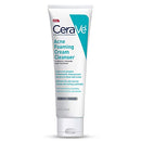 CeraVe Acne Foaming Cream Cleanser | Acne Treatment Face Wash with 4% Benzoyl Peroxide, Hyaluronic Acid, and Niacinamide | Cream to Foam Formula | 5 Oz CeraVe