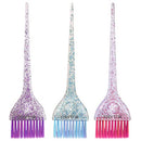 Colortrak 3 Pack Colours Tint Brushes, Multicolor Glitter Brush Trio, Colorful Blend of Soft Feathered Bristles, Cosmic Multicolor Glitter Handle, 3 Brushes Per Pack, 3.5 x 11 inch Pack Colortrak