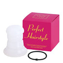 Ponytail Holder Hair Bump Insert Thick Hair Ties Crystal Transparent Filled Ponytail Hairstyle Aid Braid Help | Fashion Hair Bun Maker| Magic Hair Styling Perfect Ponytail Tool for Women Girls vanow
