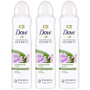 Dove Nourishing Secrets Dry Spray Antiperspirant Deodorant for Women Waterlily Sakura Blossom 48 Hour Sweat Odor Protection 3.8 oz 3 Count, 11.4 Ounce Dove