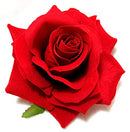 Red Velvet Rose Hair Flower Clip and Pin Hair Flowers