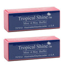 Tropical Shine Mini 4-Way Nail Buffer Block 2 piece Tropical Shine