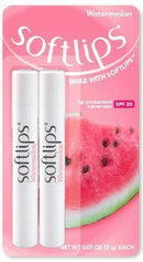 Softlips Watermelon Lip Protectant/Sunscreen 0.07 oz (2-Pack) SoftLips