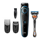 Braun Beard Trimmer BT5240, Hair Clippers for Men, Cordless & Rechargeable with Gillette ProGlide Razor Braun