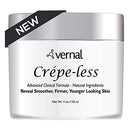 Crepe-less crepey skin firming cream to repair crepey arms, neck & hands. Organic tightening cream to erase crepy skin on arms, neck and body. Best moisturizer to treat saggy, crepe skin. Made in USA Vernal Skincare