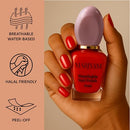 Mariyam Water Based Nail Polish Large 16 ml – Halal Nail Polish, Peel-Off, Breathable, Wudu-Friendly, Non-Toxic & Elegant (Red) Infinity Warehouse