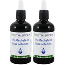 2X Methylene Blue 1% Solution | 2X 3.4 Fl Oz - 2X 100 ml | Ultra High Purity | Pharma Grade Ingredients - Third-Party Tested | Formaldehyde Free | Set of Two | Heiltropfen® Infinity Warehouse