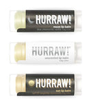 Hurraw! Moon Night Treatment, Unscented, Sun (Zinc Oxide SPF15) Lip Balms, 3 Pack Bundle: Organic, Certified Vegan, Cruelty & Gluten Free. Non-GMO, All Natural. Bee, Shea, Soy & Palm Free. Made in USA HURRAW!
