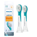 Philips Sonicare for Kids 3+ Genuine Replacement Toothbrush Heads, 2 Brush Heads, Turquoise and White, Compact, HX6032/94 Philips Sonicare