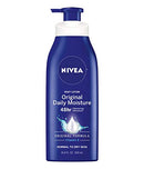 NIVEA Original Daily Moisture Body Lotion with Vitamin E, 16.9 Fl Oz Pump Bottle NIVEA