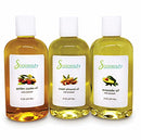 Sweet Almond Oil | Golden Jojoba Oil | Avocado Oil | Pack of 3 | Organic Cold Pressed Unrefined | Carrier for Essential Oils, Moisturizer for Skin, Face & Hair, Soap Making | Sizes are 8OZ Soapeauty