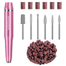 MelodySusie Electric Nail Drill, Portable Electric Nail Drill Machine for Acrylic Gel Nails, Professional Efile E File Manicure Pedicure Polishing Shape Tools, Pink, Gifts for Women MelodySusie