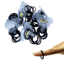 ZCOINS Thin Hair Tie for Baby Toddler Ponytail Holders Baby Girl Hair Ties Black 100 Pieces ZCOINS