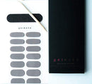 GELMATE Semicured Gel Nail Strips UV/LED Lamp Required 20 Real Gel Nail Polish Wraps Mr Grey GelMate