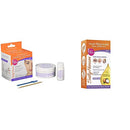 Sally Hansen Eyebrow, Face, Lip Stripless Face Wax Kit, Pack Of 1 & Sally Hansen Hair Remover Wax Kit for Face, Brows, and Bikini, 34 Count (17 Double Sided Strips), Pa Sally Hansen