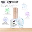 Nail Ridge Filler For Damaged Nails: Gelike ec 8 in 1 Nail Strengthener for Thin Nails and Growth - Protein Nail Ridge Filler with Top Coat Free Infinity Warehouse